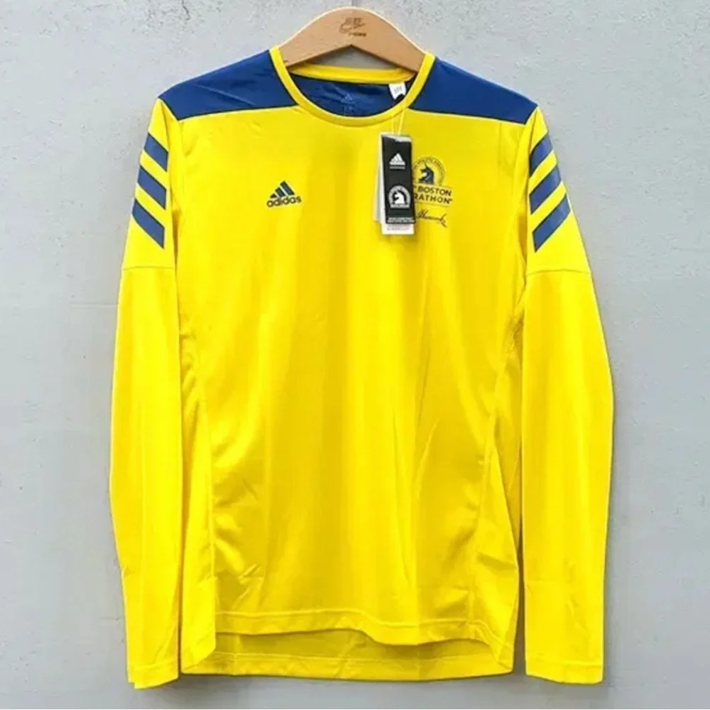 NIP Adidas Men’s Large 2021 Boston Marathon Long Sleeve - Picture 2 of 2
